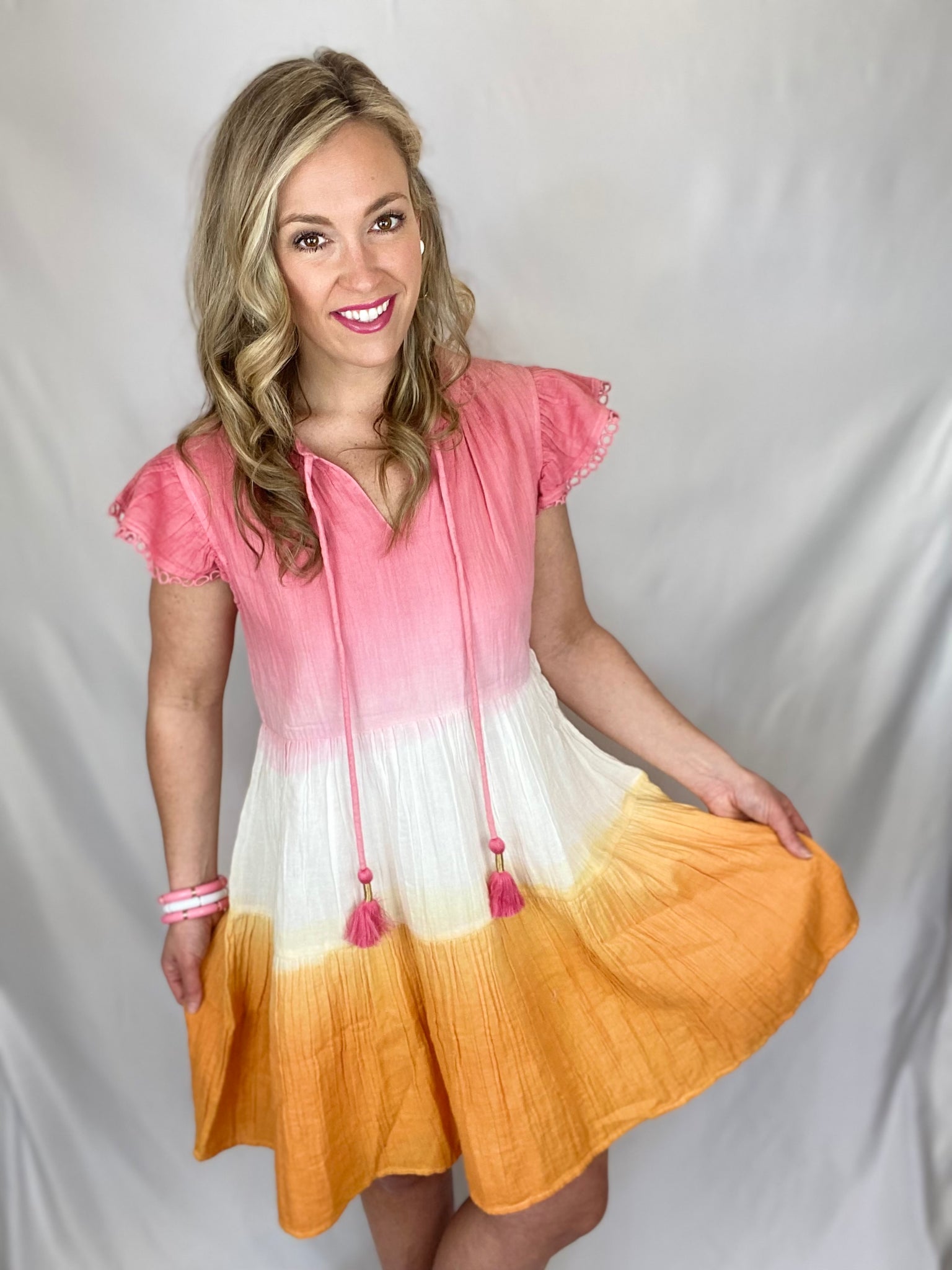 Ombre Tiered Dress