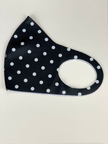 Polkadot Mask- Black